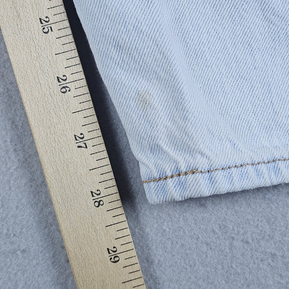 Levis Premium Baggy Dad Jeans Womens 25x30 Blue Light Wash Denim - Picture 11 of 16
